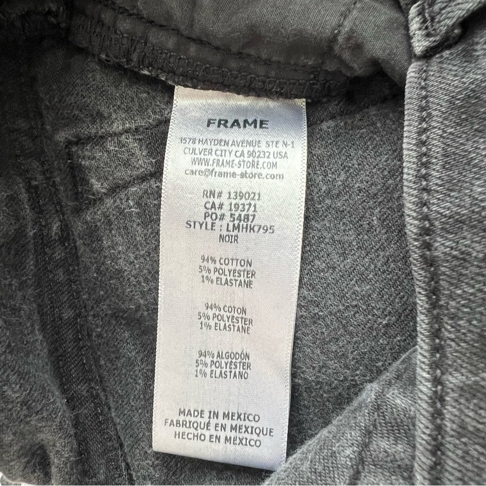 Frame Men's L'Homme Skinny Black Size 30 - Picture 8 of 8